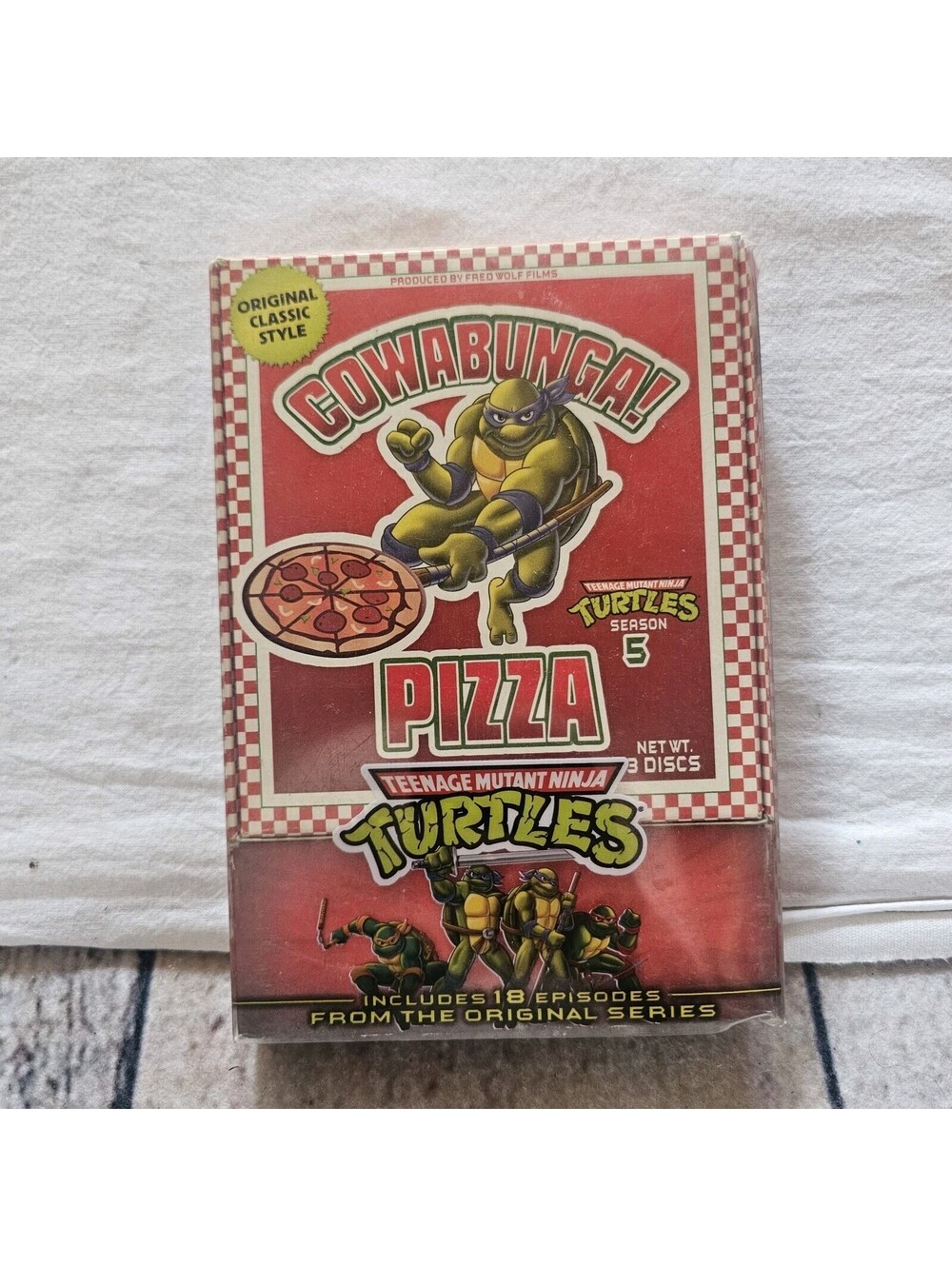 Teenage Mutant Ninja Turtles Season 5 DVD Cowabunga Pizza Set